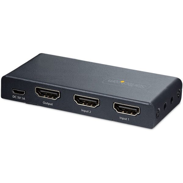 StarTech.com 2-Port 8K HDMI Switch, HDMI 2.1 Switcher 4K 120Hz/8K 60Hz UHD, HDR10+, HDMI Switch 2 In 1 Out, Auto/Manual Source Switching - Image 2