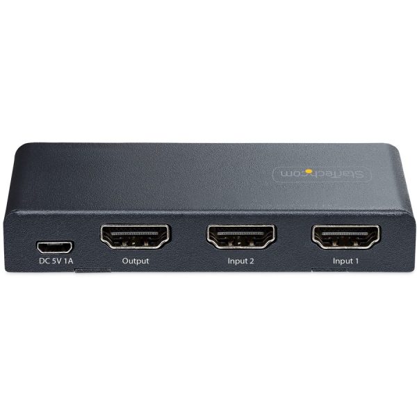 StarTech.com 2-Port 8K HDMI Switch, HDMI 2.1 Switcher 4K 120Hz/8K 60Hz UHD, HDR10+, HDMI Switch 2 In 1 Out, Auto/Manual Source Switching - Image 3