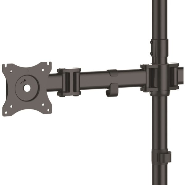 StarTech.com Quad Monitor Stand, Crossbar, Steel, Monitors up to 27" (17.6lb/8kg), VESA Monitor, Computer Monitor Stand, Monitor Arm - Image 4