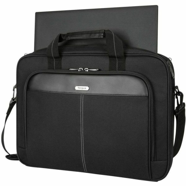 Targus Classic Slim TCT027US Carrying Case (Briefcase) for 15" to 16" Notebook - Black - TAA Compliant - Image 2