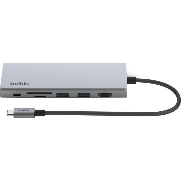 Belkin USB-C 7-in-1 Multiport Adapter, Laptop Docking Station, 2x USB_A 3.1 Gen 2, 4k HDMI 2.0, 100W Power Delivery 3.0, Compatible with Mac, Chromebook, and PC - Image 2