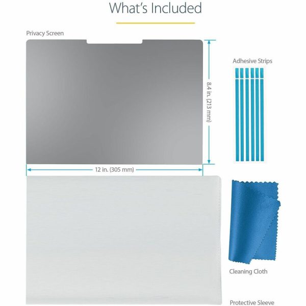 StarTech.com 13.5-inch Surface Laptop / Surface Book Privacy Screen, Anti-Glare Privacy Filter with 51% Blue Light Reduction, Matte Finish - Image 6