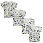 White Side Snap Short Sleeve Shirt - 4 Pack Cs_0205
