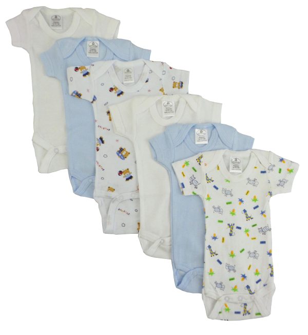 Preemie Boys Short Sleeve Printed 6 Pack Cs_004p_004p