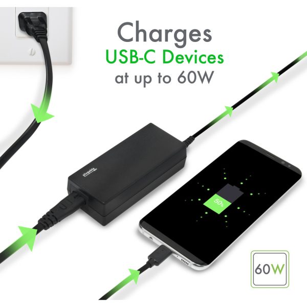 Plugable USB C Laptop Charger with 60W PD - Image 3