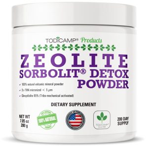 Sorbolit Zeolite Detox Powder   7.05oz Clinoptilolite Zeolite Powder Sorbolit  1 2 µm Zeolite Clinoptilolite Powder Supplement for Liver Detox   200 Days Supply