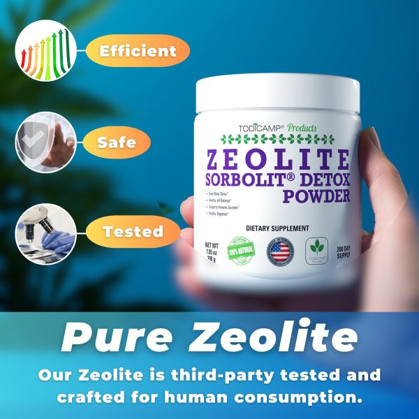 Sorbolit Zeolite Detox Powder   7.05oz Clinoptilolite Zeolite Powder Sorbolit  1 2 µm Zeolite Clinoptilolite Powder Supplement for Liver Detox   200 Days Supply - Image 7