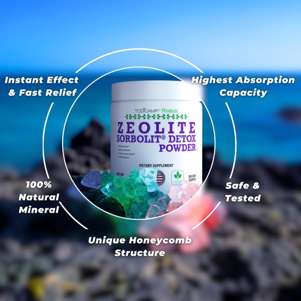 Sorbolit Zeolite Detox Powder   7.05oz Clinoptilolite Zeolite Powder Sorbolit  1 2 µm Zeolite Clinoptilolite Powder Supplement for Liver Detox   200 Days Supply - Image 8