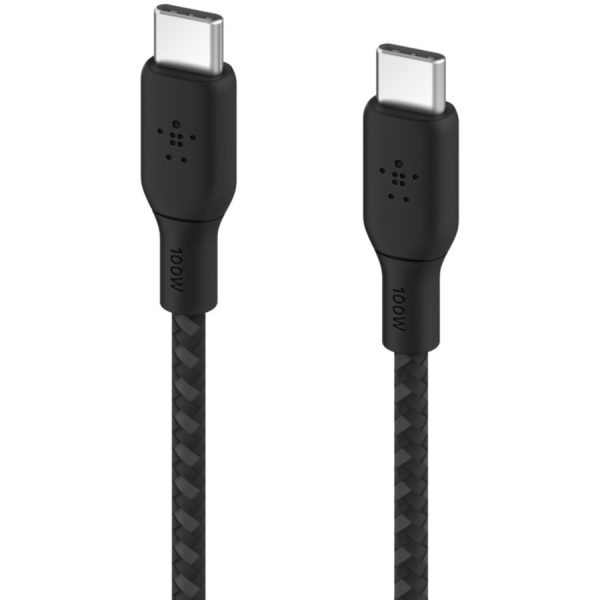 Belkin BoostCharge USB-C to USB-C Cable 100W - (2 meter / 6.6 foot, Black) - Image 2