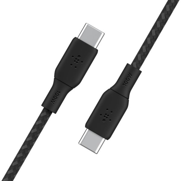 Belkin BoostCharge USB-C to USB-C Cable 100W - (2 meter / 6.6 foot, Black) - Image 4