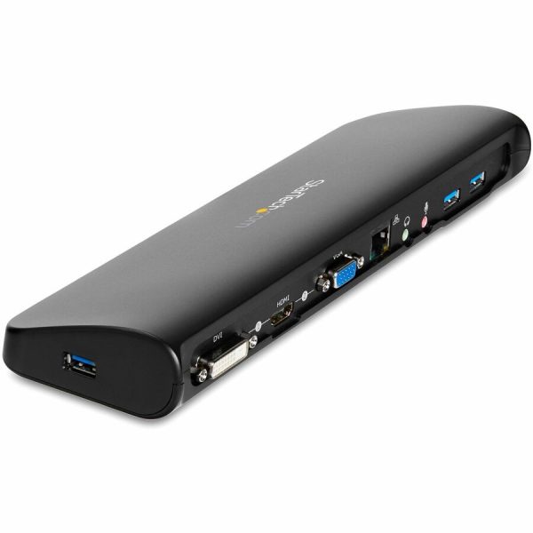 StarTech.com USB 3.0 Docking Station - Compatible with Windows / macOS - Supports Dual Displays - HDMI and DVI - DVI to VGA Adapter Included - USB3SDOCKHD - Image 4