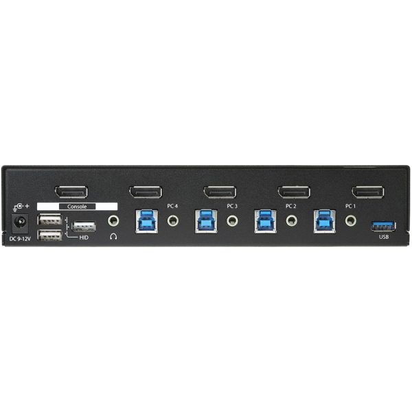 StarTech.com 4-Port DisplayPort KVM Switch - DP KVM Switch with Built-in USB 3.0 Hub for Peripherals - 4K 30 Hz - Image 4