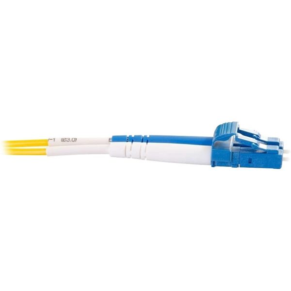 C2G 30m LC-LC 9/125 Duplex Single Mode OS2 Fiber Cable - Yellow - 98ft - Image 2