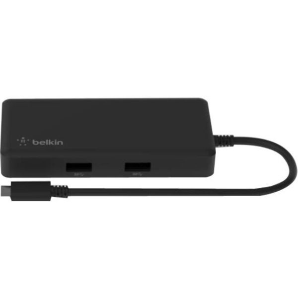 Belkin USB-C 5-in-1 Multiport Adapter, Laptop Docking Station, 4k HDMI, 86W Power Delivery - Works with Chromebook - Image 2
