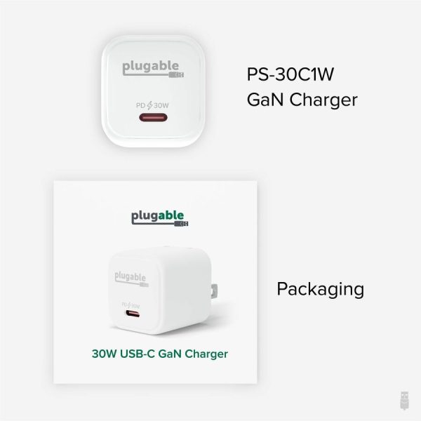 Plugable GaN USB C Charger Block, 30W Portable Charger - Image 4