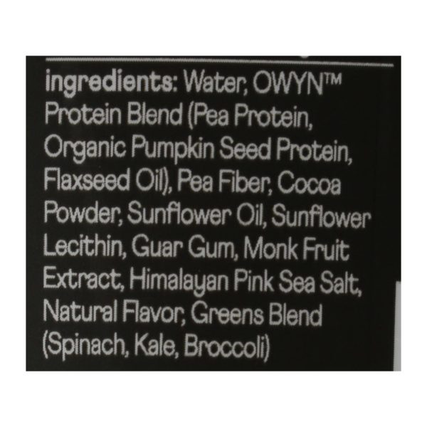 Only What You Need - Protein Dark Chocolate Elite Plnt - Case of 12-12 FZ - Image 2