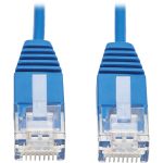 Eaton Tripp Lite Series Cat6 Gigabit Molded Ultra-Slim UTP Ethernet Cable (RJ45 M/M), Blue, 1 ft. (0.31 m)