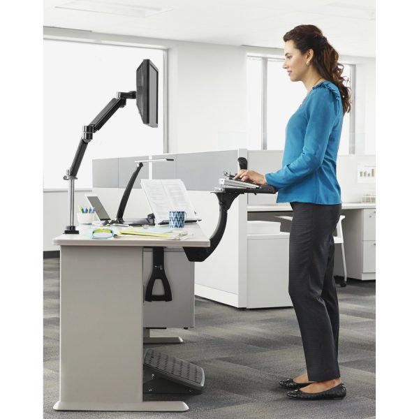 3M Sit/Stand Easy Keyboard Tray Platform Gel Wrists Precise Mouse Pad - Image 2