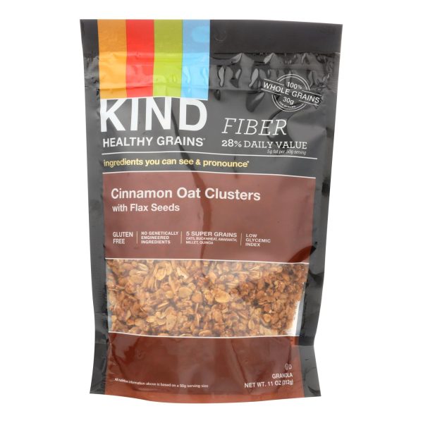 Kind Healthy Grains Cinnamon Oat Clusters with Flax Seeds - 11 oz - Case of 6 - Image 2