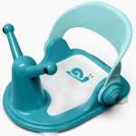 Infant Bath Seat for Babies 6 Months & Up   Baby Bathtub Chair for Sitting Babies   Toddler Bath Seat   Bright Blue Baby Bath Chair