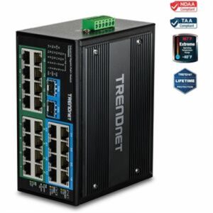 26 Port Ind Gig PoE Switch