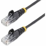 30ft Black Slim CAT6 Cable