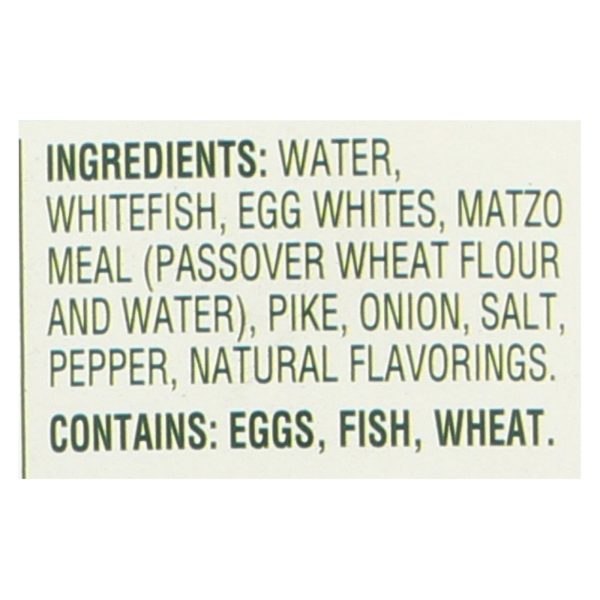 Manischewitz Whitefish & Pike - Case of 12 - 24 OZ - Image 3