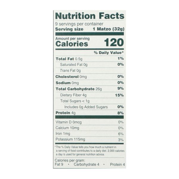 Manischewitz - Whole Wheat Matzo - Case of 12 - 10 oz. - Image 2