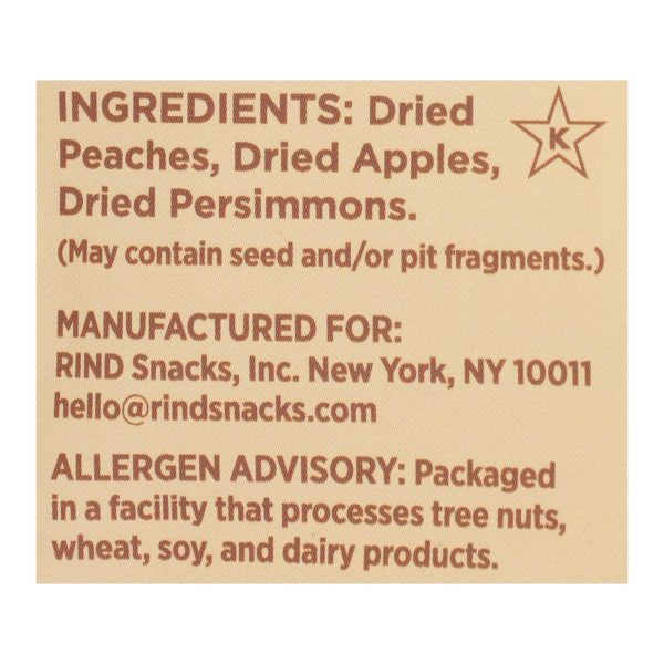 Rind Snacks - Dried Fruit Blend Orchard - Case of 12 - 3 OZ - Image 2