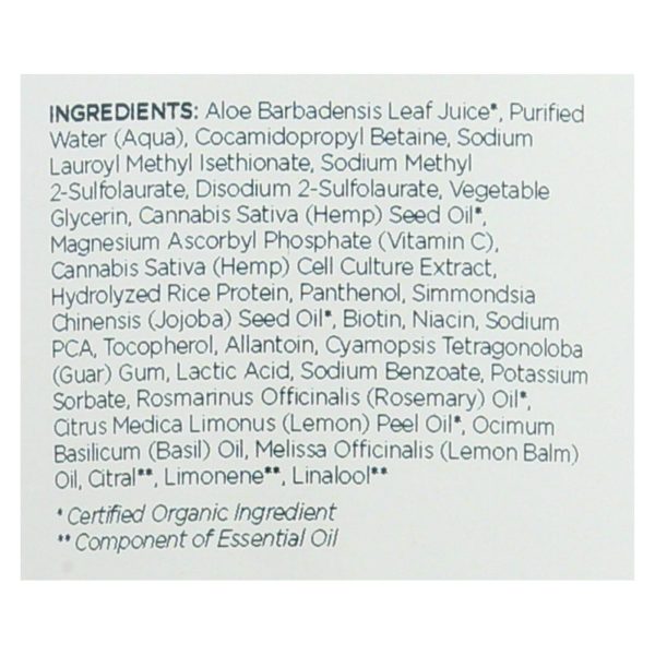 Andalou Naturals Shampoo - Rosemary and Lemon Balm - Case of 1 - 8.5 fl oz. - Image 2