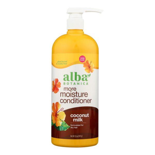 Alba Botanica - Hawaiian Hair Conditioner - Drink It Up Coconut Milk - 32 oz - Image 2