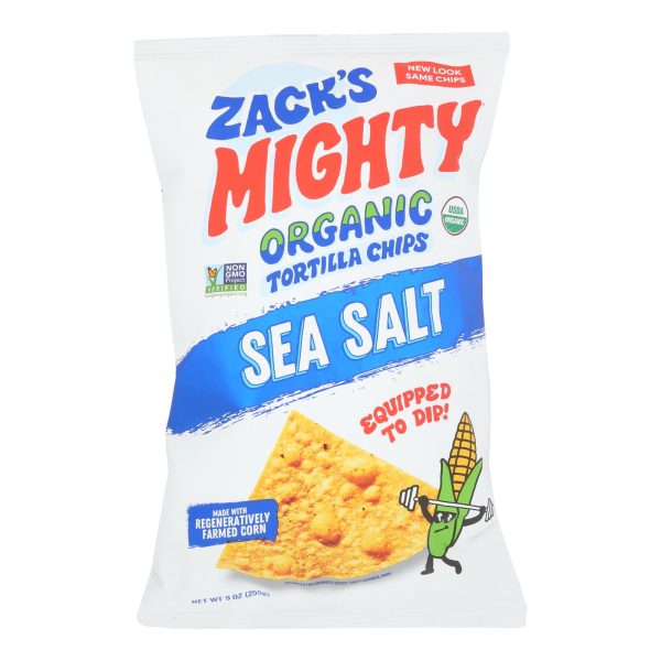Zack's Mighty - Tort Chips Ss Flnt Corn - Case of 9-9 OZ