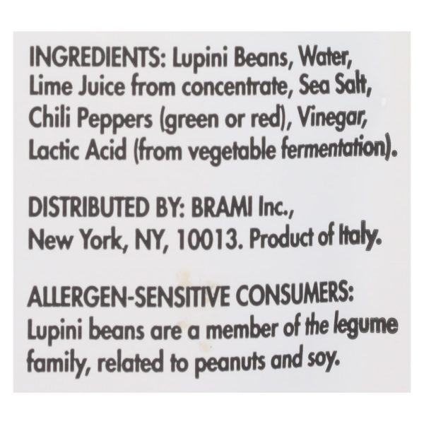 Brami Lupini Snack - Chili Lime - Case of 8 - 5.3 oz.