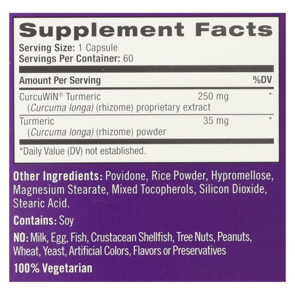 Natrol Turmeric Capsules - Extra Strength - 60 Count - Image 2