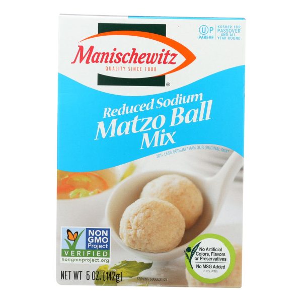 Manischewitz - Reduced Sodium Matzo Ball Mix - Case of 12 - 5 oz. - Image 2