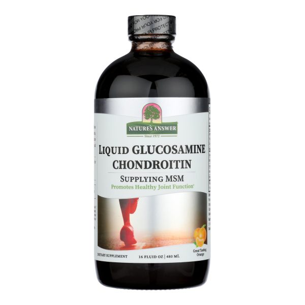 Nature's Answer - Liquid Glucosamine and Chondroitin with MSM Natural Orange - 16 fl oz - Image 2