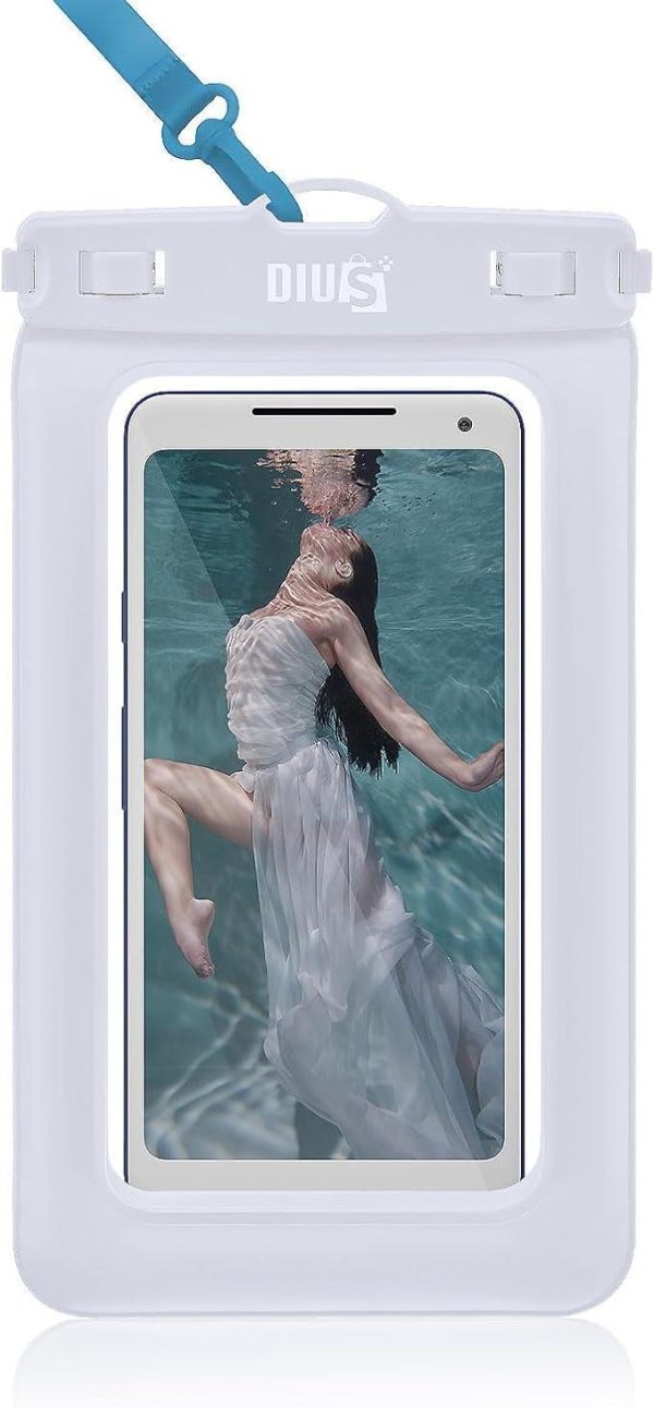 Waterproof Phone Case for iPhone 15 14 13 12 Pro Max XS Samsung PVC (White)