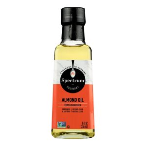 Spectrum Naturals Refined Sweet Almond Oil - Case of 6 - 8 Fl oz.