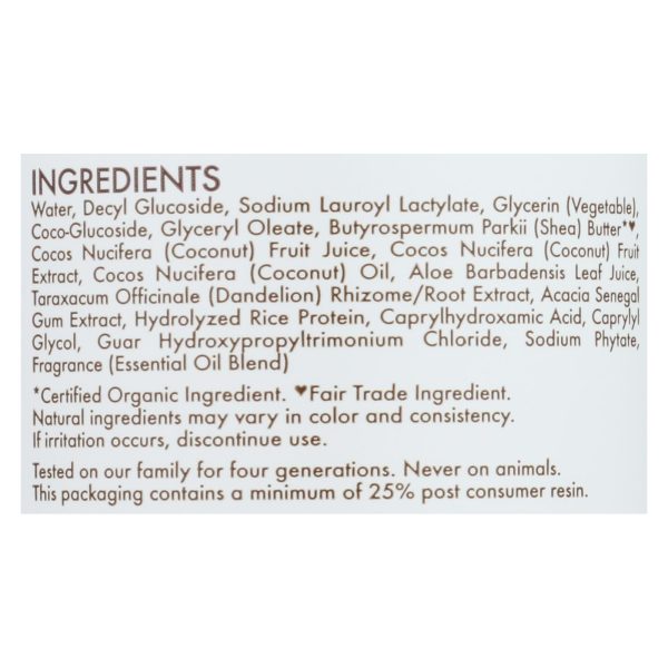 Shea Moisture - Body Wsh Virgin Coconut Oil - 1 Each - 13 OZ - Image 2