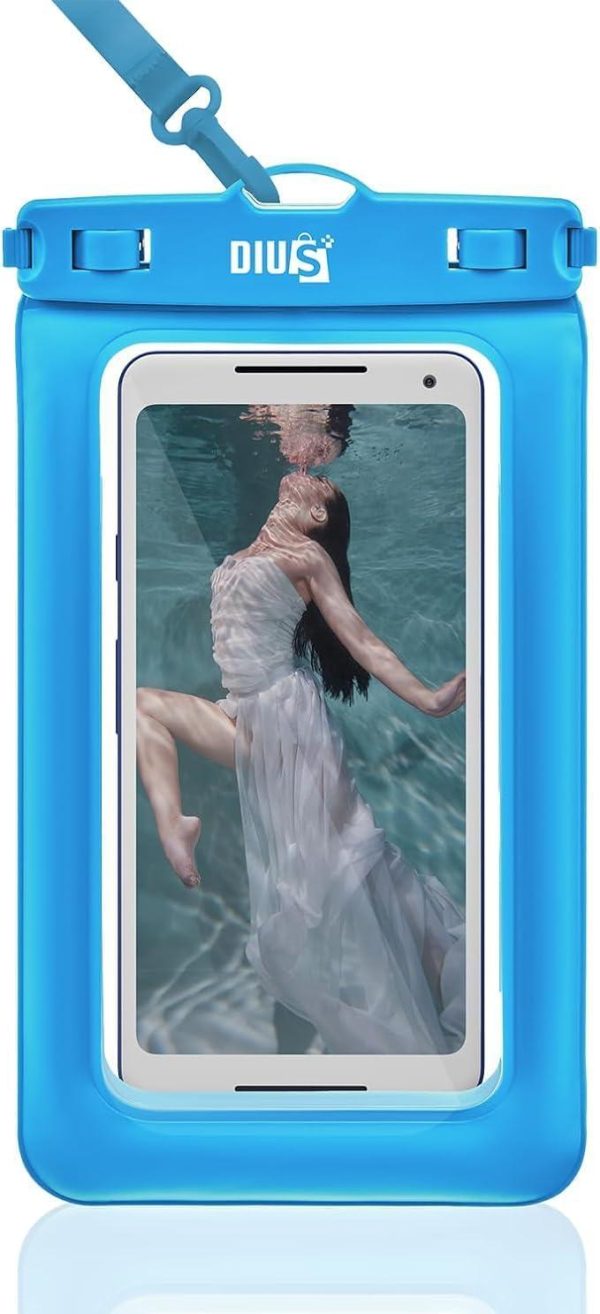 Waterproof Phone Case for iPhone 15 14 13 12 Pro Max XS Samsung PVC (Turquoise)