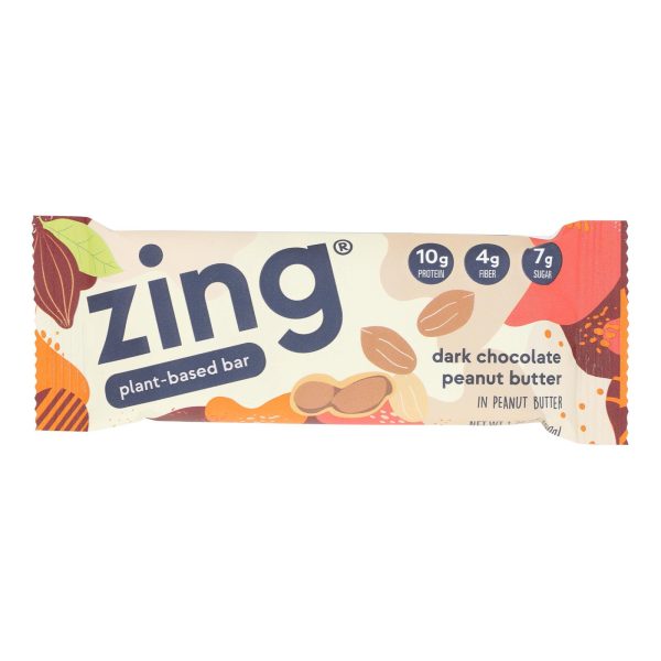 Zing Bars - Nutrition Bar - Chocolate Peanut Butter - 1.76 oz Bars - Case of 12 - Image 2