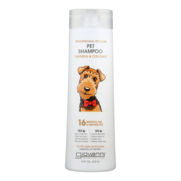 Giovanni Hair Care Products - Pet Shampoo Oatmeal & Coconut - 1 Each-16 FZ - Image 2