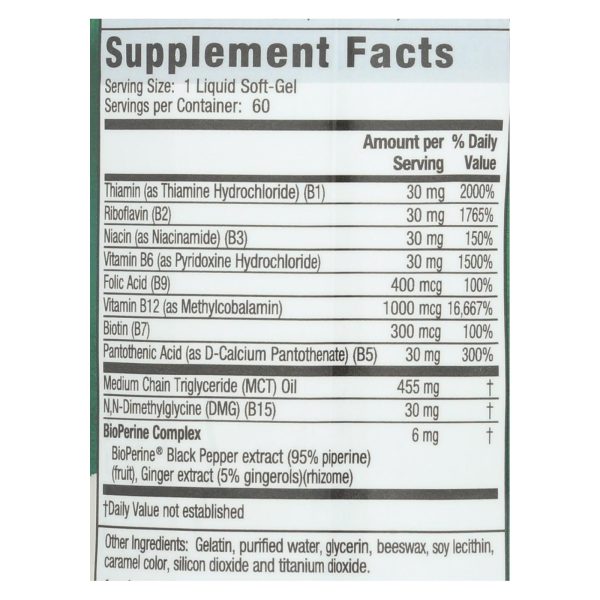 Irwin Naturals - Mega B-complex Advncd - 1 Each-60 SGEL - Image 2