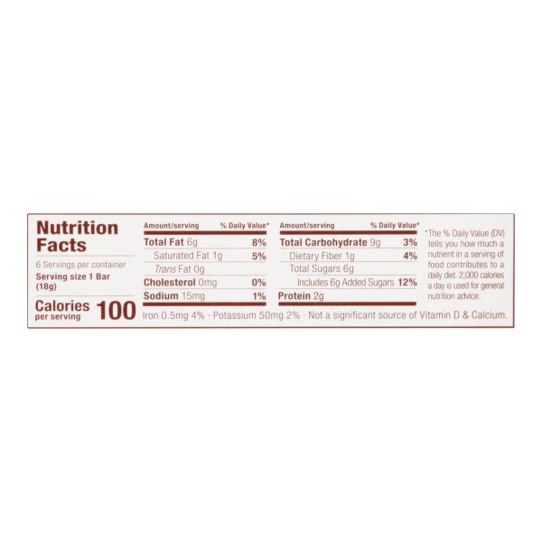 Mighty Sesame Company - Tahini Bar Vanilla - Case of 8 - 6/3.8 OZ - Image 2