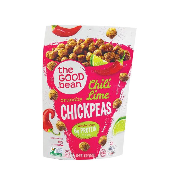 The Good Bean Crispy Crunchy Chickpea Snacks - Smoky Chili and Lime - Case of 6 - 6 oz. - Image 3