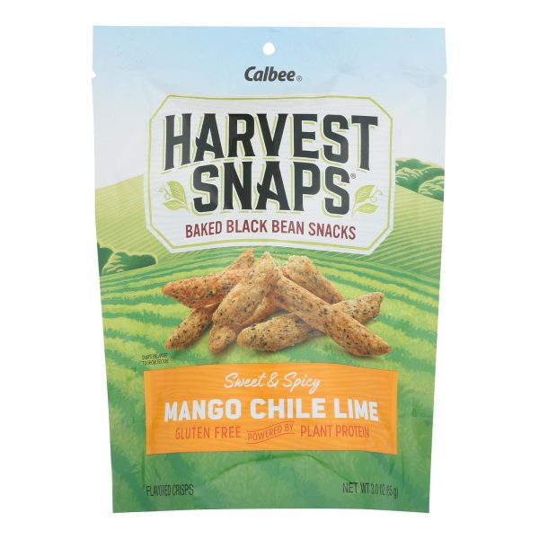 Calbee Snapea Crisp - Black Bean Crisps - Mango Chile Lime - Case of 12 - 3 oz - Image 3