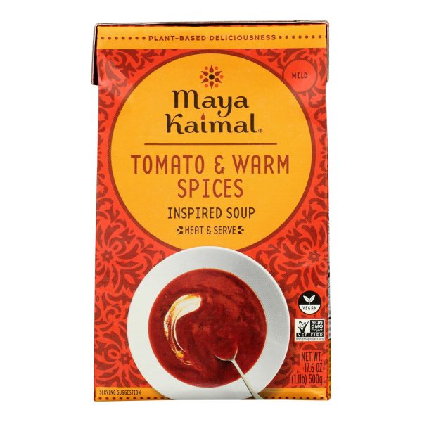 Maya Kaimal - Soup Tomato Warm Spices - Case of 12-17.6 FZ - Image 2