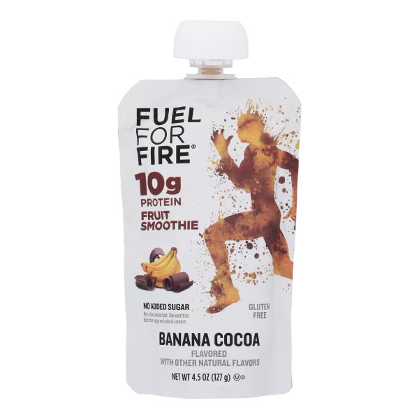 Fuel For Fire Banana Cocoa Smoothie, Banana Cocoa - Case of 12 - 4.5 OZ