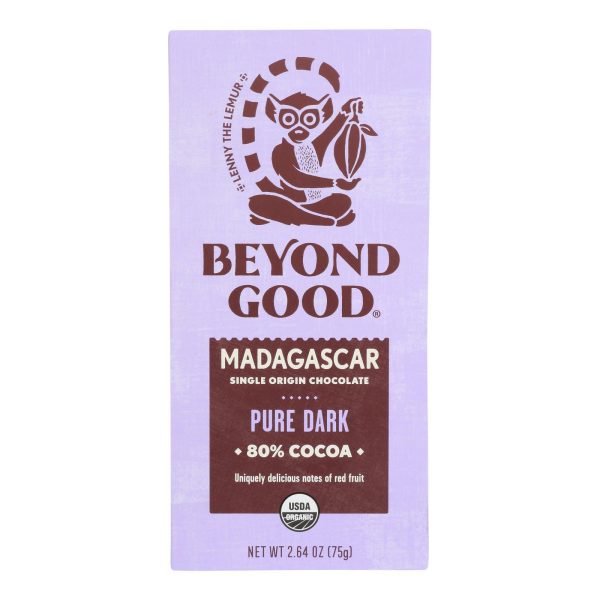 Madecasse - Chocolate Bar 80% Pure Dark Chocolate - Case of 12-2.64 OZ - Image 2