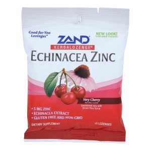 Zand HerbaLozenge Echinacea Zinc Natural Cherry - 15 Lozenges - Case of 12